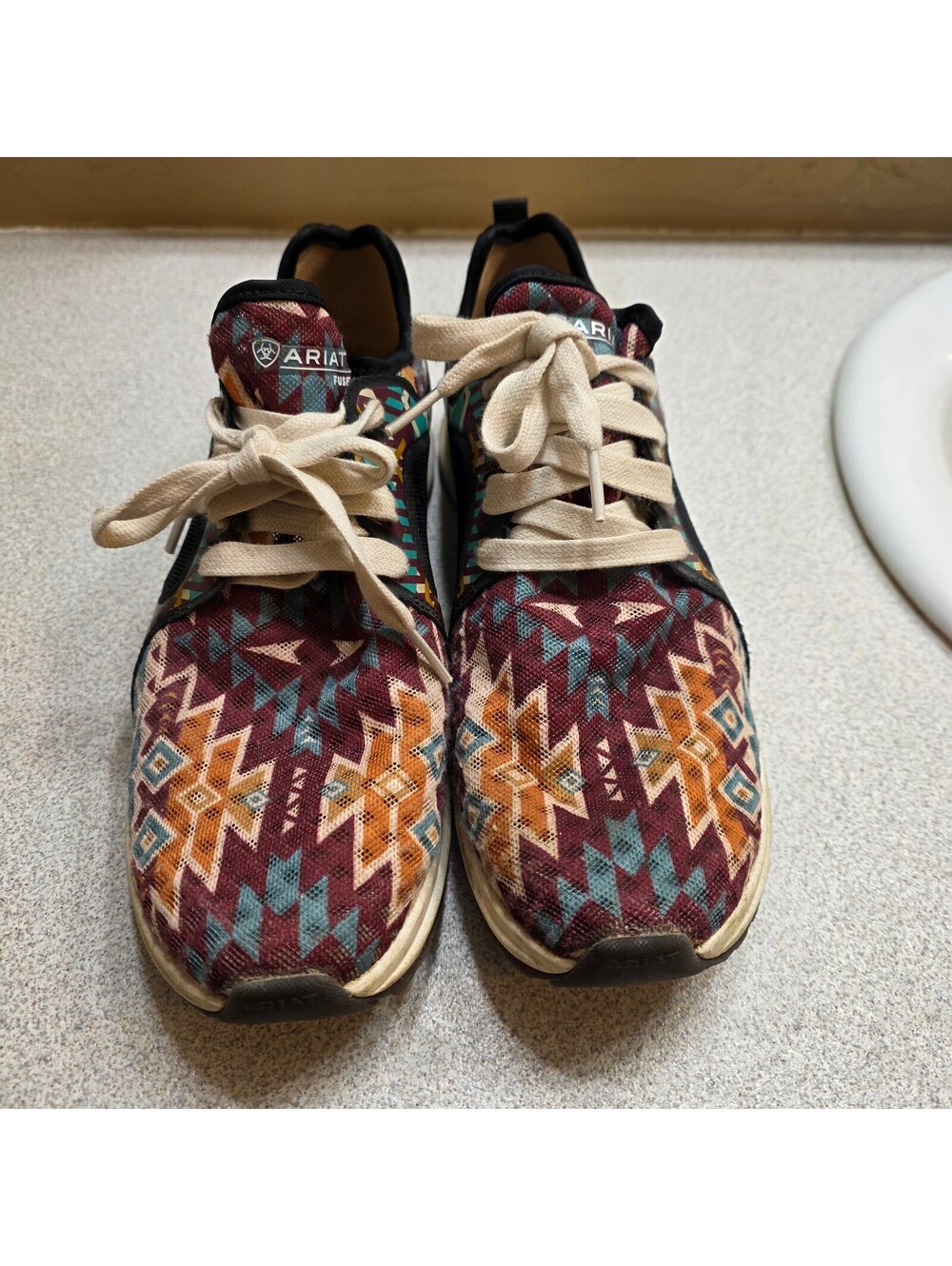 Ariat Women's Multi-Color Aztec Patterned Athletic Shoes- 9.5
